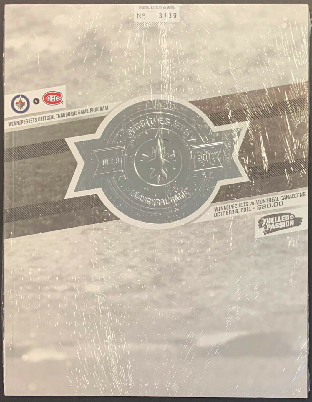 2011 Winnipeg Jets Inaugural NHL Hockey Program Limited Edition Factory Sealed