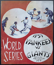 Load image into Gallery viewer, 1937 World Series Game 5 Official Program Yankee Stadium New York Giants MLB
