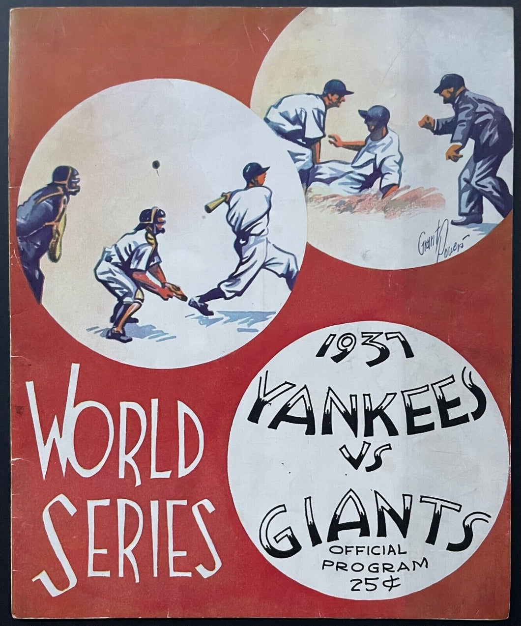 1937 World Series Game 5 Official Program Yankee Stadium New York Giants MLB
