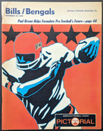 1969 Cincinnati Bengals vs Buffalo Bills Vintage AFL Football Program OJ Simpson