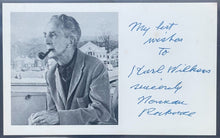 Load image into Gallery viewer, Norman Rockwell Autographed Artist Postcard Signed Personalized Slabbed JSA LOA
