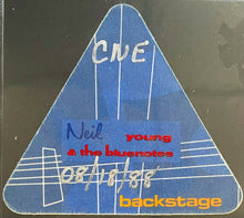 Load image into Gallery viewer, 1988 Neil Young And The Bluenotes This Notes For You Tour Backstage Pass icert
