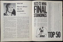 Load image into Gallery viewer, 1974 WHA Jersey Knights Home Game Program Houston Aeros Gordie Howe Hockey
