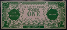 Load image into Gallery viewer, 1964 Paul McCartney United States Of Beatlemania $1 Bill Beatles Novelty Fab 4
