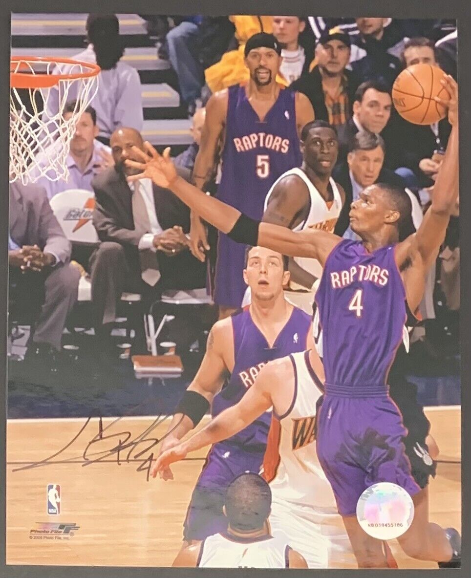 Chris Bosh Toronto Raptors Dunk Photo Autographed / Signed NBA Basketball