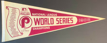 Load image into Gallery viewer, 1983 Philadelphia Phillies National League Champions World Series Roster Pennant

