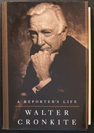 1997 Walter Cronkite Signed HC Copy A Reporter's Life Autographed Ninth Printing