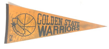Load image into Gallery viewer, Vintage Golden State Warriors NBA Basketball Pennant Full Size 29&quot;

