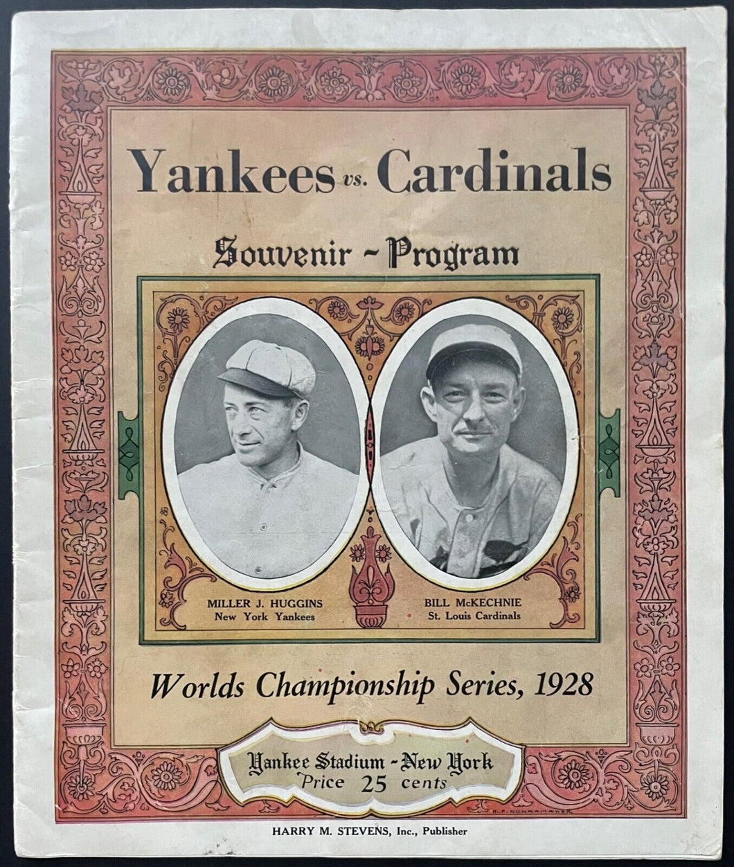 1928 World Series Program Yankee Stadium New York Yankees St.Louis Cardinals MLB