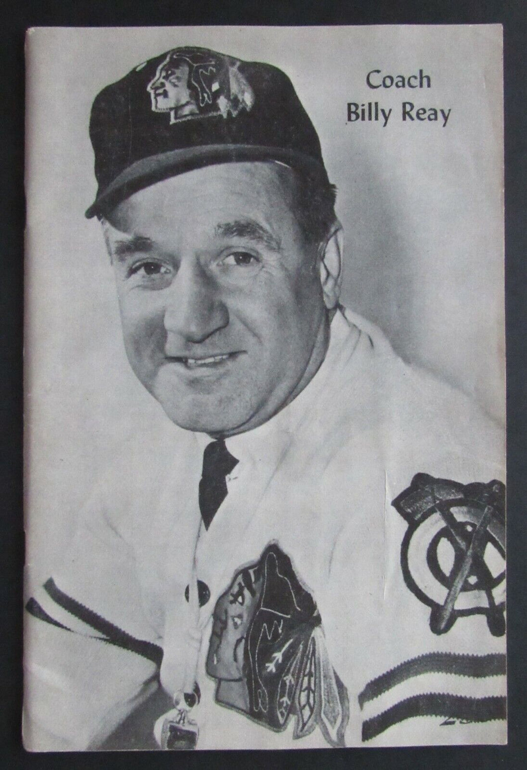 1967 Chicago Stadium NHL Program Blackhawks vs Toronto Maple Leafs Billy Reay