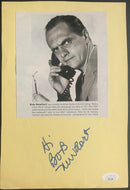 Bob Newhart Personalized Autographed Index Card Signed Comedian Actor TV JSA
