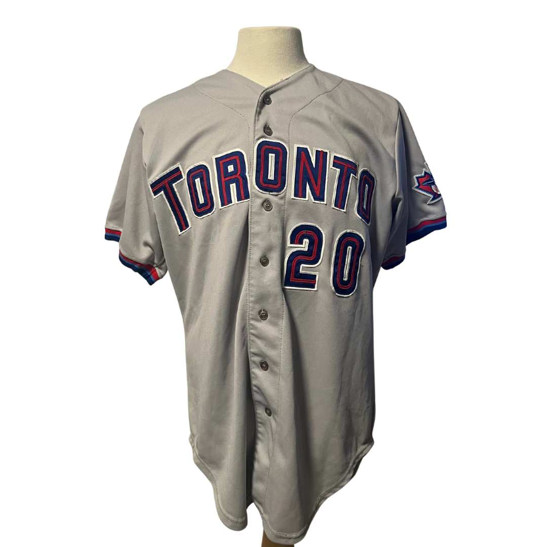 1998 Mike Stanley Game Used Jersey Toronto Blue Jays Worn MLB