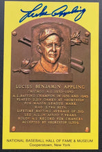 Load image into Gallery viewer, 1964 Luke Appling Autographed HOF MLB Baseball Signed Plaque Postcard JSA
