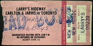 1980 Dead Boys Concert Ticket Stub Toronto Larry's Hideaway Punk Music Vintage