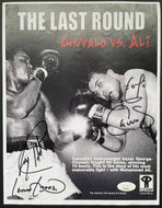 The Last Round Handbill Autographed Signed George Chuvalo Lewis Lennox JSA