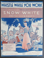 Load image into Gallery viewer, 1937 Disney Original Snow White PVG Sheet Music - 6 Songs Irving Berlin Inc.

