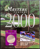 2000 PGA Masters Golf Tournament Program + Weekend Pass Vijay Singh Wins