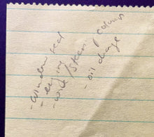 Load image into Gallery viewer, Seinfeld Sitcom Monologue Hand Written Jerry Seinfeld Original Script JSA LOA
