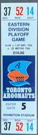 1986 CFL Football Eastern Division Playoff Game Ticket Hamilton vs Toronto Argos