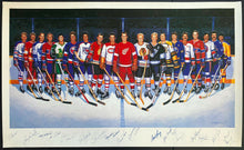 Load image into Gallery viewer, 500 Goal Scorer NHL Hockey Multi Signed Autographed Print x16 Ron Lewis Art JSA
