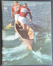 Load image into Gallery viewer, 1976 Montreal Summer Game XXII Olympics Program - Canoeing &amp; Kayaking Vintage
