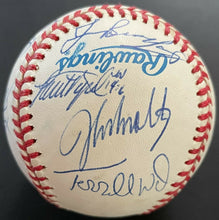 Load image into Gallery viewer, 1997 Atlanta Braves Team Signed Rawlings Baseball 23 Autos Maddux Smoltz JSA LOA

