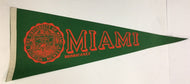 1960 University Of Miami Pennant Hurricanes Florida Full Size 30