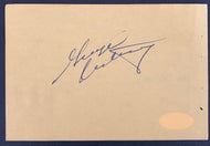 George Armstrong Authentic Signed Autograph Page JSA Toronto Maple Leafs NHL