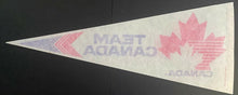 Load image into Gallery viewer, 1985 Signed IIHF World Championships Canada Pennant Autographed Mario Lemieux
