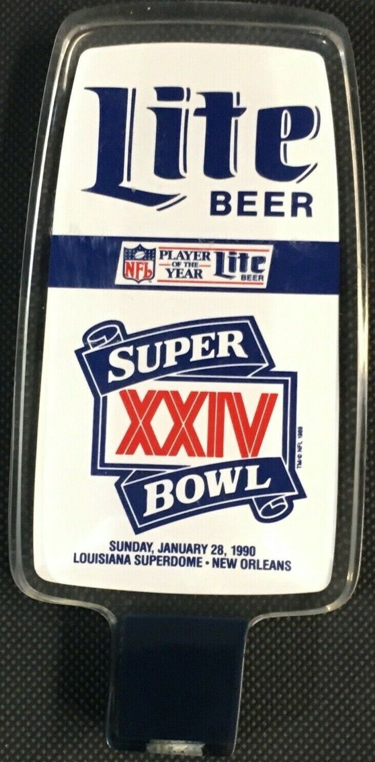 1990 Super Bowl XXIV Beer Tap Handle NFL Louisiana Superdome Football 49ers