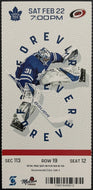 2020 David Ayres Carolina Hurricanes Toronto Maple Leafs Full Ticket NHL Hockey