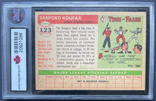 Load image into Gallery viewer, 1955 Topps #123 Sandy Koufax Brooklyn Dodgers Baseball MLB Card KSA EX 5
