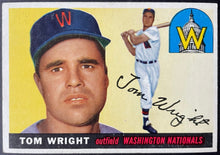 Load image into Gallery viewer, 1955 Topps Baseball #141 Tom Wright Washington Nationals Vintage MLB Card
