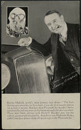 Rare 1930s Plymouth Six Car Postcard Barney Oldfield Endorsed Vintage Unposted