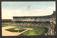 1911 American League Ball Park Postcard Chicago White Sox Comiskey Park MLB
