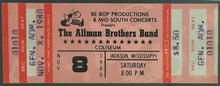 Load image into Gallery viewer, 1980 The Allman Brothers Band Full Concert Ticket Mississippi Coliseum iCert
