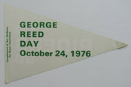 1976 George Reed Day CFL Paper Pennant Saskatchewan Roughriders Football