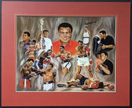 Muhammad Ali Autographed Lithograph Signed Print Heavyweight Boxing Champion LOA