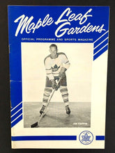 Load image into Gallery viewer, 1964 Maple Leaf Gardens NHL Hockey Program Leafs New York Rangers Jim Pappin VTG
