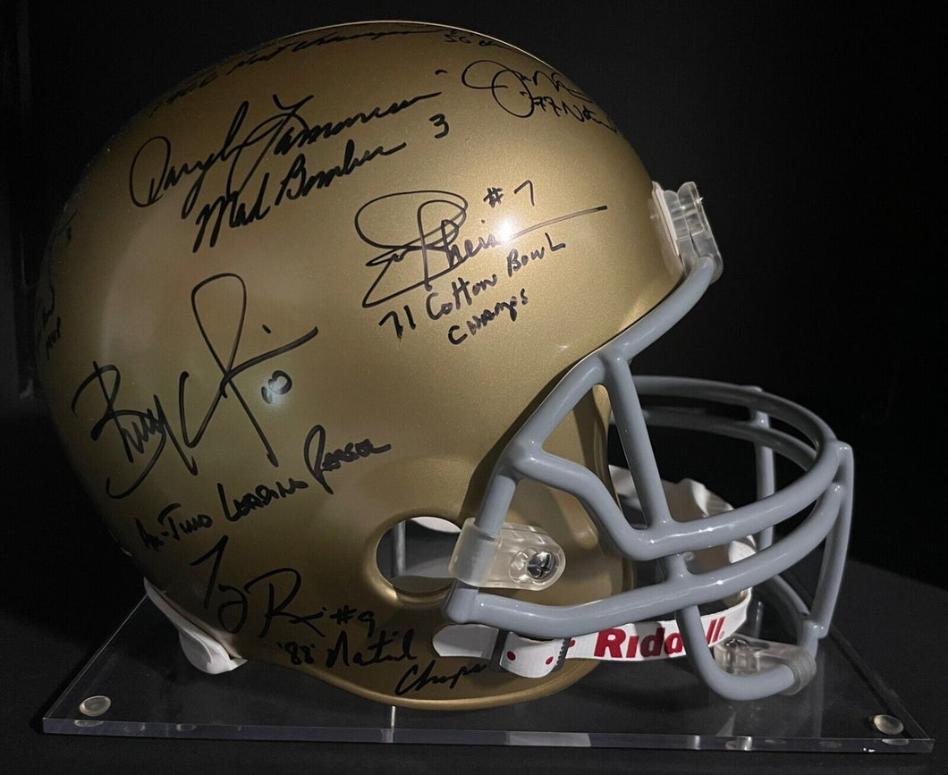 Multi Signed Autographed Notre Dame Helmet Joe Montana Steiner COA NCAA Football
