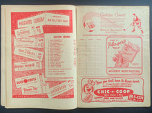 Load image into Gallery viewer, 1957 Montreal forum NHL Hockey Program Canadiens vs Boston Bruins Sawchuk

