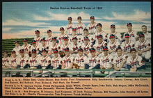 Load image into Gallery viewer, 1948 Boston Braves Team Photo Postcard Unposted Vintage Baseball Postcard
