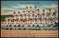 1948 Boston Braves Team Photo Postcard Unposted Vintage Baseball Postcard