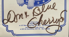 Load image into Gallery viewer, Don Cherry Autographed Menu His 1st Bar Hamilton Signed NHL Hockey Blue Vintage
