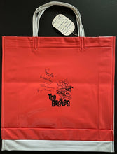 Load image into Gallery viewer, Vintage Unused 1966 Go Go Beatles Vinyl Japanese Shopping Bag Wako Industries
