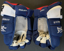Load image into Gallery viewer, 2020 Nikita Kucherov Game Worn Bauer Hockey Gloves Photo Matched Tampa Bay NHL
