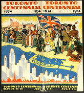 Toronto Centennial Brochure Flyer Advertisement 1834-1934 Vintage Canadiana