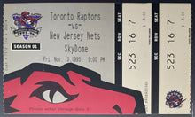 Load image into Gallery viewer, 1995 Toronto Raptors Inaugural First Game Ticket NBA Basketball iCert Authentic
