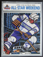 1994 NHL All Star Weekend Program Signed By Gilmour, Clark, Andreychuk & Potvin