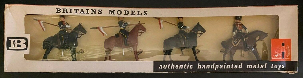 1962 Britains Toy Soldiers 9th Queens Royal Lancers Collectible W Britain # 9216